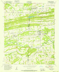 Hackett Arkansas Historical topographic map, 1:24000 scale, 7.5 X 7.5 Minute, Year 1951