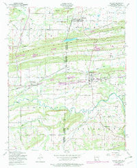 Hackett Arkansas Historical topographic map, 1:24000 scale, 7.5 X 7.5 Minute, Year 1948