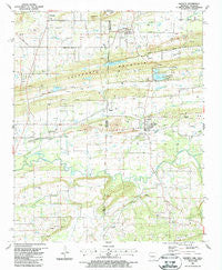 Hackett Arkansas Historical topographic map, 1:24000 scale, 7.5 X 7.5 Minute, Year 1987