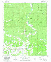 Hagarville Arkansas Historical topographic map, 1:24000 scale, 7.5 X 7.5 Minute, Year 1980