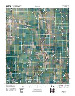 Halley Arkansas Historical topographic map, 1:24000 scale, 7.5 X 7.5 Minute, Year 2011