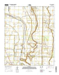 Halley Arkansas Current topographic map, 1:24000 scale, 7.5 X 7.5 Minute, Year 2014