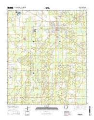 Hamburg Arkansas Current topographic map, 1:24000 scale, 7.5 X 7.5 Minute, Year 2014