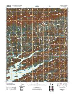 Hamilton Arkansas Historical topographic map, 1:24000 scale, 7.5 X 7.5 Minute, Year 2011