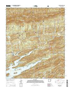 Hamilton Arkansas Current topographic map, 1:24000 scale, 7.5 X 7.5 Minute, Year 2014