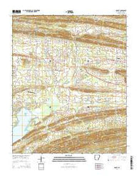 Hamlet Arkansas Current topographic map, 1:24000 scale, 7.5 X 7.5 Minute, Year 2014