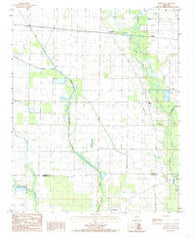 Hamlin Arkansas Historical topographic map, 1:24000 scale, 7.5 X 7.5 Minute, Year 1984