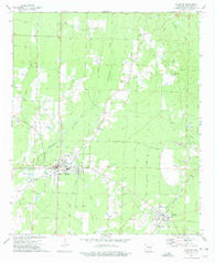 Hampton Arkansas Historical topographic map, 1:24000 scale, 7.5 X 7.5 Minute, Year 1973