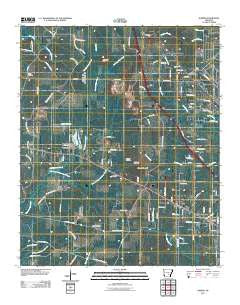 Hardin Arkansas Historical topographic map, 1:24000 scale, 7.5 X 7.5 Minute, Year 2011