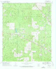 Hardin Arkansas Historical topographic map, 1:24000 scale, 7.5 X 7.5 Minute, Year 1970