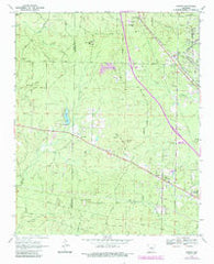 Hardin Arkansas Historical topographic map, 1:24000 scale, 7.5 X 7.5 Minute, Year 1970