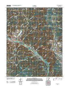 Hardy Arkansas Historical topographic map, 1:24000 scale, 7.5 X 7.5 Minute, Year 2011