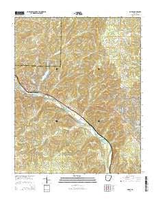 Hardy Arkansas Current topographic map, 1:24000 scale, 7.5 X 7.5 Minute, Year 2014