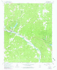 Hardy Arkansas Historical topographic map, 1:24000 scale, 7.5 X 7.5 Minute, Year 1968