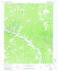 Hardy Arkansas Historical topographic map, 1:24000 scale, 7.5 X 7.5 Minute, Year 1968