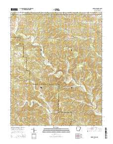 Hardy NE Arkansas Current topographic map, 1:24000 scale, 7.5 X 7.5 Minute, Year 2014