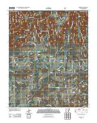 Harmony Arkansas Historical topographic map, 1:24000 scale, 7.5 X 7.5 Minute, Year 2011