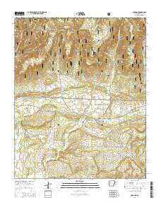 Harmony Arkansas Current topographic map, 1:24000 scale, 7.5 X 7.5 Minute, Year 2014