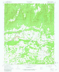 Harmony Arkansas Historical topographic map, 1:24000 scale, 7.5 X 7.5 Minute, Year 1963