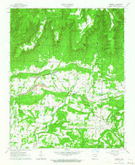 Harmony Arkansas Historical topographic map, 1:24000 scale, 7.5 X 7.5 Minute, Year 1963