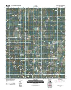 Harmony Grove Arkansas Historical topographic map, 1:24000 scale, 7.5 X 7.5 Minute, Year 2011