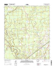 Harmony Grove Arkansas Current topographic map, 1:24000 scale, 7.5 X 7.5 Minute, Year 2014