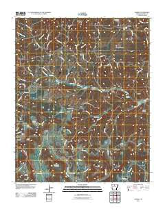 Harriet Arkansas Historical topographic map, 1:24000 scale, 7.5 X 7.5 Minute, Year 2011