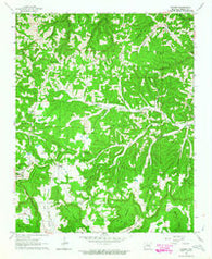 Harriet Arkansas Historical topographic map, 1:24000 scale, 7.5 X 7.5 Minute, Year 1963