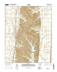 Harrisburg Arkansas Current topographic map, 1:24000 scale, 7.5 X 7.5 Minute, Year 2014