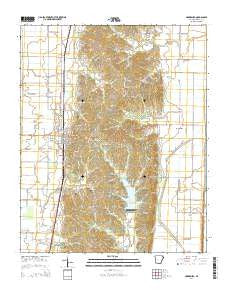Harrisburg Arkansas Current topographic map, 1:24000 scale, 7.5 X 7.5 Minute, Year 2014
