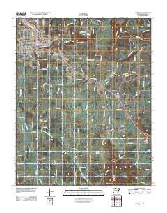 Harrison Arkansas Historical topographic map, 1:24000 scale, 7.5 X 7.5 Minute, Year 2011