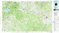 Harrison Arkansas Historical topographic map, 1:100000 scale, 30 X 60 Minute, Year 1985