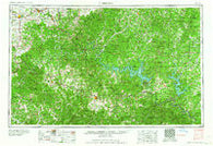 Harrison Arkansas Historical topographic map, 1:250000 scale, 1 X 2 Degree, Year 1964