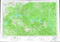 Harrison Arkansas Historical topographic map, 1:250000 scale, 1 X 2 Degree, Year 1958
