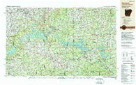 Harrison Arkansas Historical topographic map, 1:250000 scale, 1 X 2 Degree, Year 1985