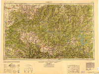 Harrison Arkansas Historical topographic map, 1:250000 scale, 1 X 2 Degree, Year 1949