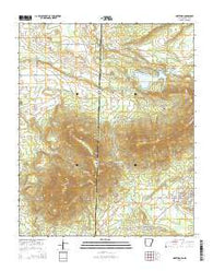 Hartford Arkansas Current topographic map, 1:24000 scale, 7.5 X 7.5 Minute, Year 2014