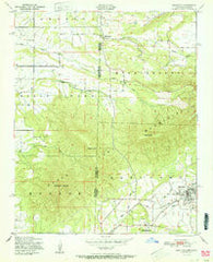 Hartford Arkansas Historical topographic map, 1:24000 scale, 7.5 X 7.5 Minute, Year 1951