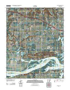 Hartman Arkansas Historical topographic map, 1:24000 scale, 7.5 X 7.5 Minute, Year 2011