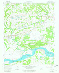 Hartman Arkansas Historical topographic map, 1:24000 scale, 7.5 X 7.5 Minute, Year 1961
