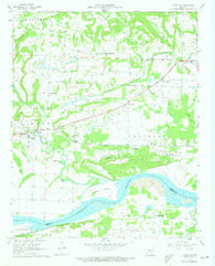 Hartman Arkansas Historical topographic map, 1:24000 scale, 7.5 X 7.5 Minute, Year 1961