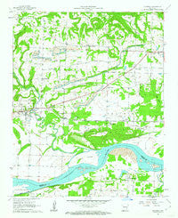 Hartman Arkansas Historical topographic map, 1:24000 scale, 7.5 X 7.5 Minute, Year 1961