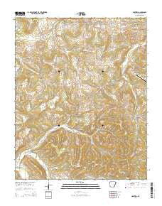 Hartwell Arkansas Current topographic map, 1:24000 scale, 7.5 X 7.5 Minute, Year 2014