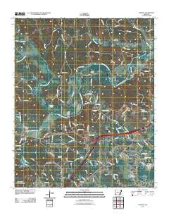 Haskell Arkansas Historical topographic map, 1:24000 scale, 7.5 X 7.5 Minute, Year 2011