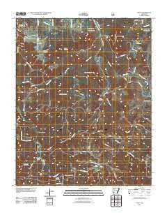 Hasty Arkansas Historical topographic map, 1:24000 scale, 7.5 X 7.5 Minute, Year 2011
