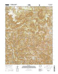 Hasty Arkansas Current topographic map, 1:24000 scale, 7.5 X 7.5 Minute, Year 2014