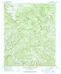 Hasty Arkansas Historical topographic map, 1:24000 scale, 7.5 X 7.5 Minute, Year 1967