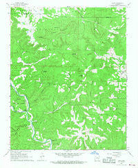 Hasty Arkansas Historical topographic map, 1:24000 scale, 7.5 X 7.5 Minute, Year 1967