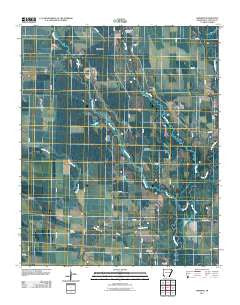 Hawkins Arkansas Historical topographic map, 1:24000 scale, 7.5 X 7.5 Minute, Year 2011