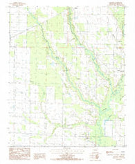 Hawkins Arkansas Historical topographic map, 1:24000 scale, 7.5 X 7.5 Minute, Year 1984